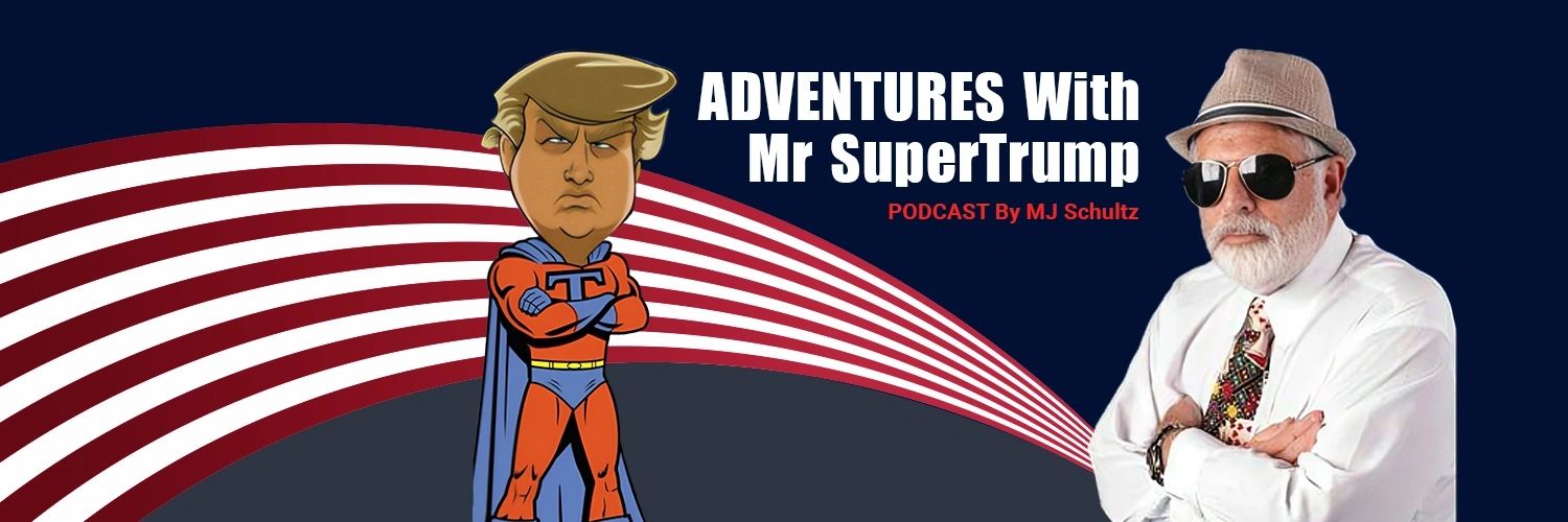 Bumper Stickers & round decals (3 sizes) Adventures With Mr SuperTrump